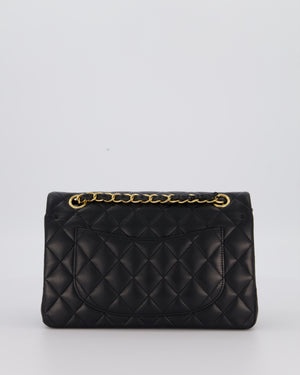 Chanel Black Small Classic Double Flap Bag in Lambskin Leather with Gold Hardware