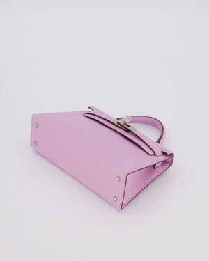 *SUPER RARE* Hermès Mini Kelly II 20 Bag in Guimauve Epsom Leather with Palladium Hardware