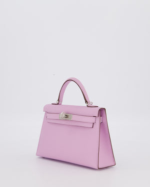 *SUPER RARE* Hermès Mini Kelly II 20 Bag in Guimauve Epsom Leather with Palladium Hardware