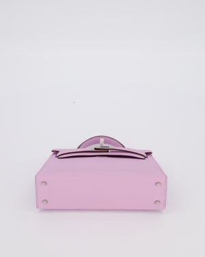 *SUPER RARE* Hermès Mini Kelly II 20 Bag in Guimauve Epsom Leather with Palladium Hardware