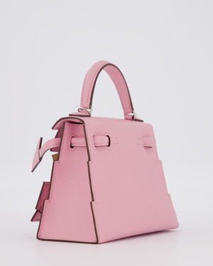 BABA *EXTRA RARE* Hermès Mini Kelly Doll Picto 20 Bag in Mauve Sylvestre, Chai & Lime Epsom Leather with Palladium Hardware