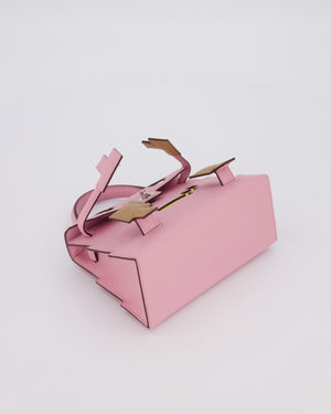BABA *EXTRA RARE* Hermès Mini Kelly Doll Picto 20 Bag in Mauve Sylvestre, Chai & Lime Epsom Leather with Palladium Hardware