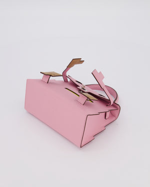 BABA *EXTRA RARE* Hermès Mini Kelly Doll Picto 20 Bag in Mauve Sylvestre, Chai & Lime Epsom Leather with Palladium Hardware