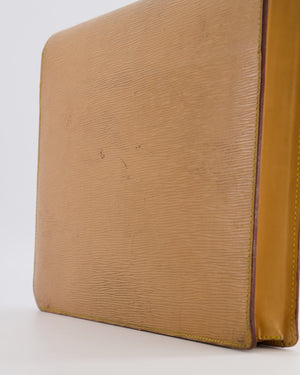 Louis Vuitton Beige Epi Leather Large Pouch Bag with Gold Hardware