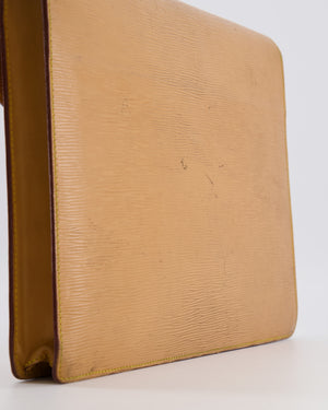 Louis Vuitton Beige Epi Leather Large Pouch Bag with Gold Hardware