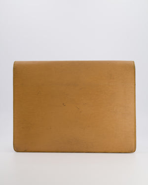 Louis Vuitton Beige Epi Leather Large Pouch Bag with Gold Hardware