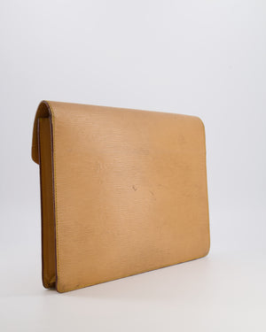 Louis Vuitton Beige Epi Leather Large Pouch Bag with Gold Hardware