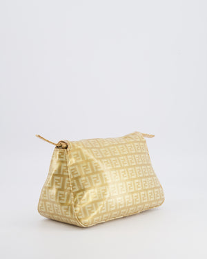 Fendi Vintage Gold Mini Mamma FF Logo Bag with Gold Hardware