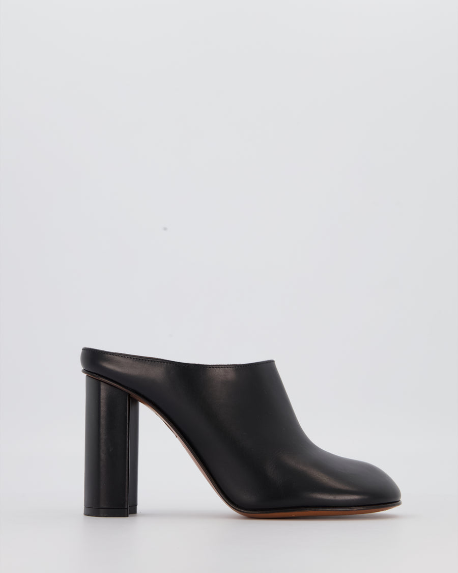 Alaïa Black Calfskin Leather Mules Size EU 37