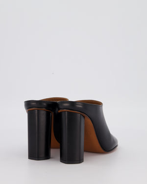 Alaïa Black Calfskin Leather Mules Size EU 37
