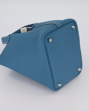 *HOT & RARE* Hermès Picotin Lock 18 Bag in Bleu Jean Taurillon Clemence Leather with Palladium Hardware