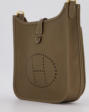 *HOT & RARE* Hermès Evelyne III 23 Bag in Etoupe Taurillon Clemence Leather with Gold Hardware