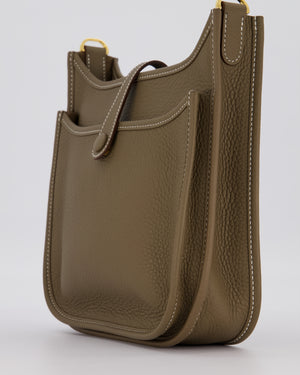 *HOT & RARE* Hermès Evelyne III 23 Bag in Etoupe Taurillon Clemence Leather with Gold Hardware