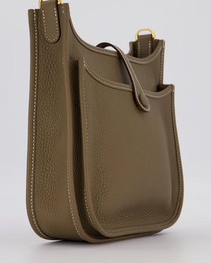 *HOT & RARE* Hermès Evelyne III 23 Bag in Etoupe Taurillon Clemence Leather with Gold Hardware