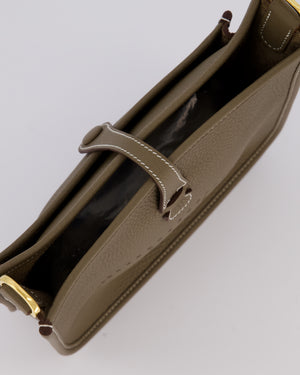 *HOT & RARE* Hermès Evelyne III 23 Bag in Etoupe Taurillon Clemence Leather with Gold Hardware