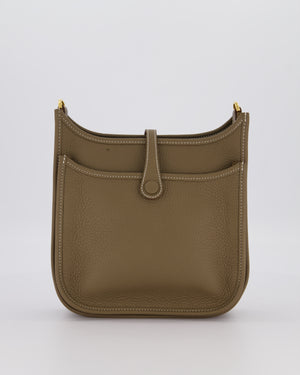 *HOT & RARE* Hermès Evelyne III 23 Bag in Etoupe Taurillon Clemence Leather with Gold Hardware