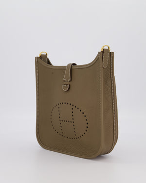 *HOT & RARE* Hermès Evelyne III 23 Bag in Etoupe Taurillon Clemence Leather with Gold Hardware