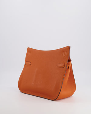 Hermès Jypsiere 28 Bag in Orange Clemence Leather with Palladium Hardware