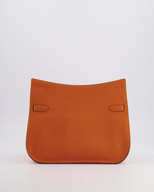 Hermès Jypsiere 28 Bag in Orange Clemence Leather with Palladium Hardware