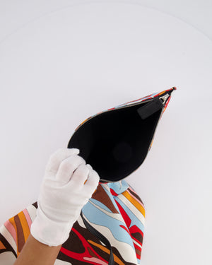 Emilio Pucci Multicolour Abstract Printed Canvas Tote Bag with Pouch and Rope Details