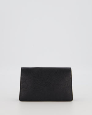 Gucci Black Dionysus Wallet on Chain Bag in Calfskin Leather with Gunmetal Grey Hardware