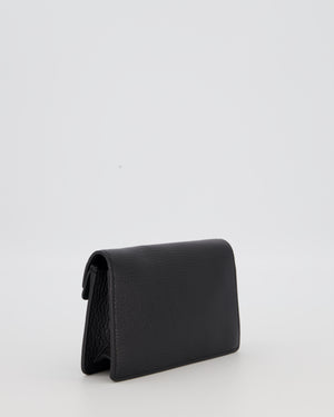 Gucci Black Dionysus Wallet on Chain Bag in Calfskin Leather with Gunmetal Grey Hardware