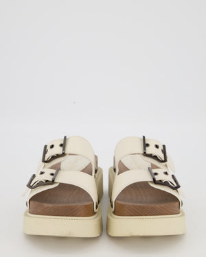 Christian Dior Beige Diorquake double Strap Clog Size EU 37