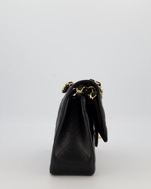 Chanel Black Jumbo Classic Double Flap Bag in Caviar Leather with Gold Hardware