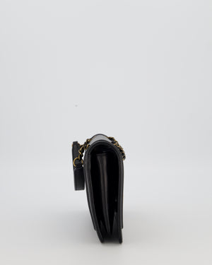 Chanel Black CC Antico Flap Bag In Lambskin With Mixed Hardware