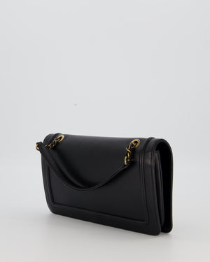 Chanel Black CC Antico Flap Bag In Lambskin With Mixed Hardware