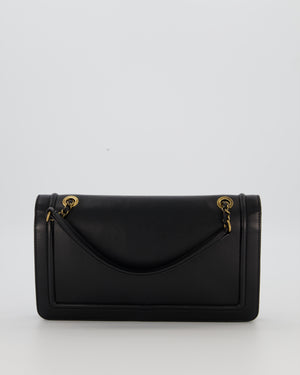 Chanel Black CC Antico Flap Bag In Lambskin With Mixed Hardware