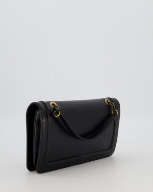 Chanel Black CC Antico Flap Bag In Lambskin With Mixed Hardware