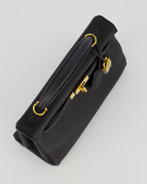 Hermès Kelly 25 Retourne Bag in Noir Togo Leather with Gold Hardware