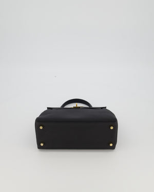 Hermès Kelly 25 Retourne Bag in Noir Togo Leather with Gold Hardware