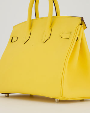 *RARE COLOUR* Hermès Birkin 25 Retourne Bag in Jaune Mango Swift Leather with Palladium Hardware