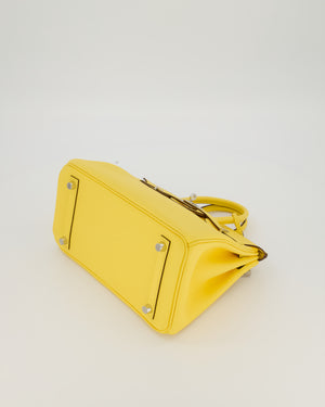 *RARE COLOUR* Hermès Birkin 25 Retourne Bag in Jaune Mango Swift Leather with Palladium Hardware