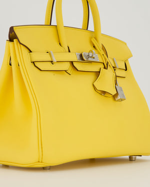 *RARE COLOUR* Hermès Birkin 25 Retourne Bag in Jaune Mango Swift Leather with Palladium Hardware