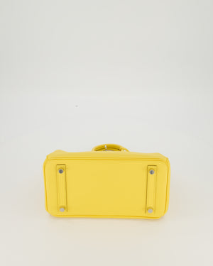 *RARE COLOUR* Hermès Birkin 25 Retourne Bag in Jaune Mango Swift Leather with Palladium Hardware