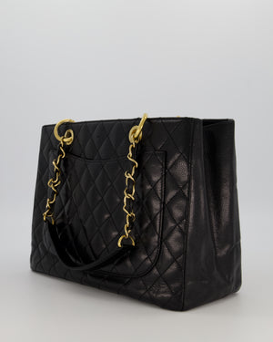 Chanel Black GST Tote Bag in Caviar Leather with Gold Hardware