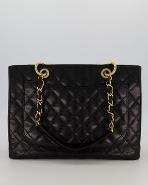 Chanel Black GST Tote Bag in Caviar Leather with Gold Hardware