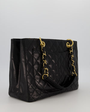 Chanel Black GST Tote Bag in Caviar Leather with Gold Hardware