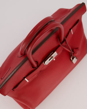 Hermès Birkin 35 Bag in Rouge Vif Togo Leather with Palladium Hardware