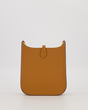 Hermès Gold Mini Evelyne Sellier Bag in Epsom Leather with Gold Hardware