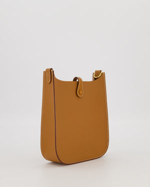 Hermès Gold Mini Evelyne Sellier Bag in Epsom Leather with Gold Hardware