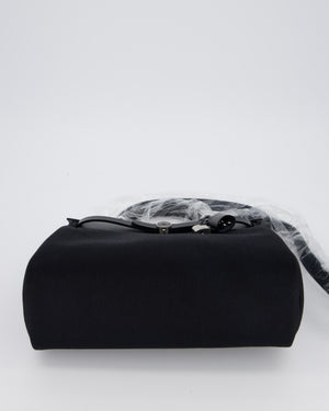 *HOT & RARE* Hermès Herbag 31 Laque Zip Bag in Noir Toile Militaire Canvas, Noir Vache Hunter Leather with Palladium & Noir Hardware
