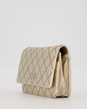 Chanel Metallic Gold Wallet on Chain Bag in Lambskin with Brush Gold Hardware