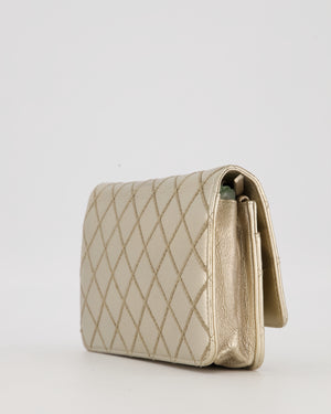 Chanel Metallic Gold Wallet on Chain Bag in Lambskin with Brush Gold Hardware