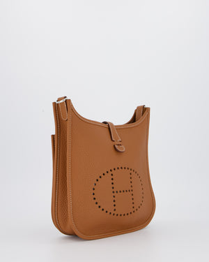 *RARE* Hermès Evelyne III 23 Bag in Gold Taurillon Clemence Leather with Palladium Hardware