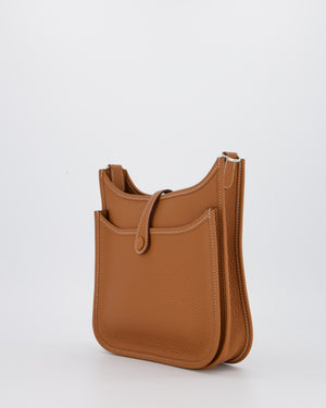 *RARE* Hermès Evelyne III 23 Bag in Gold Taurillon Clemence Leather with Palladium Hardware