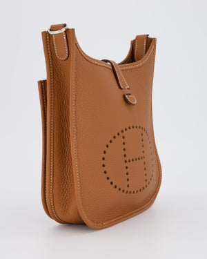 *RARE* Hermès Evelyne III 23 Bag in Gold Taurillon Clemence Leather with Palladium Hardware